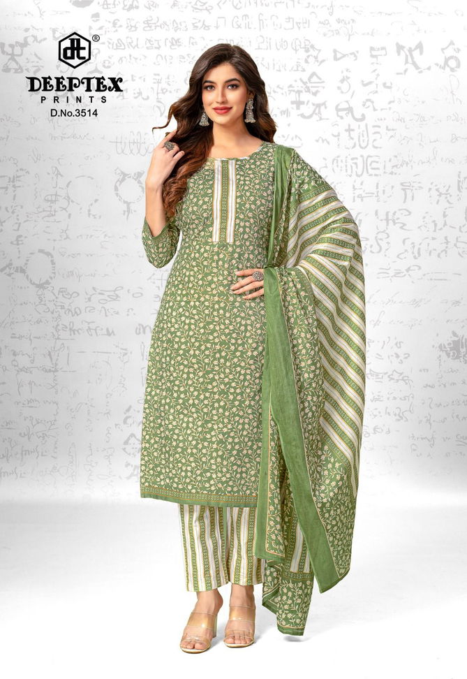 Deeptex Chief Guest Vol 35 Cotton Dress Material Wholesale Shop In Surat
